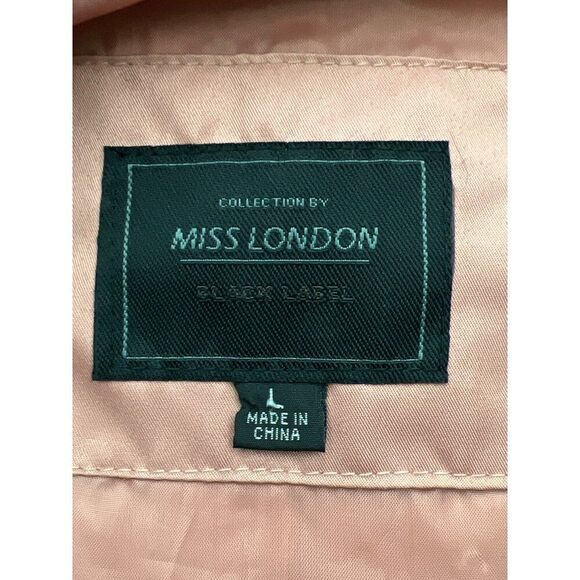 Miss London Women Blush Hooded Windbreaker Size L - Picture 10 of 12
